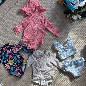 Baby girl lot of swimwear 6-12 months